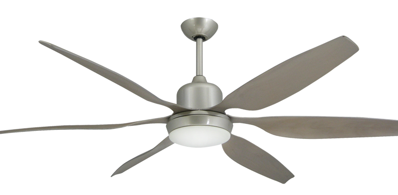 Titan Ceiling Fan in Brushed Nickel with 66