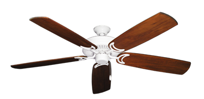 Riviera Pure White with 60" Series 450 Arbor Cherrywood Blades