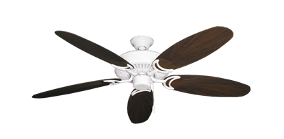 Riviera Pure White with 52" Outdoor Leaf Oil Rubbed Bronze Blades