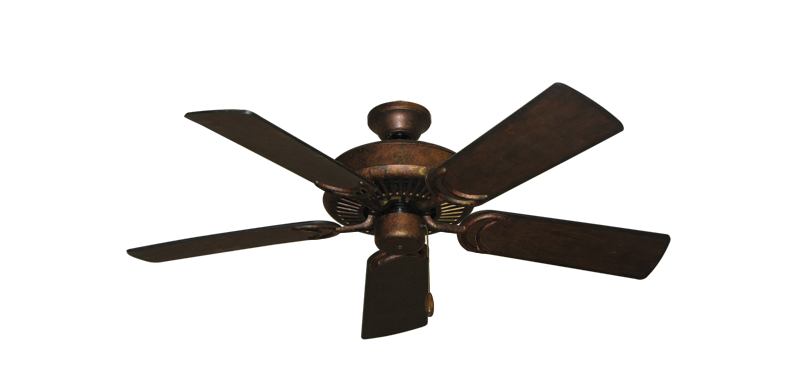 Riviera Burnished Copper with 44" Distressed Walnut Blades