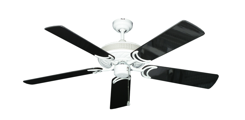 Atlantis Pure White with 52" Black Gloss Blades