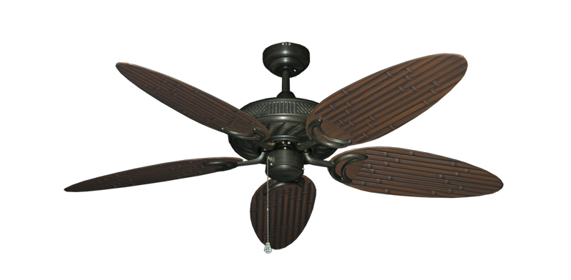 Atlantis Oil Rubbed Bronze with 52" Outdoor Bamboo Oil Rubbed Bronze Blades