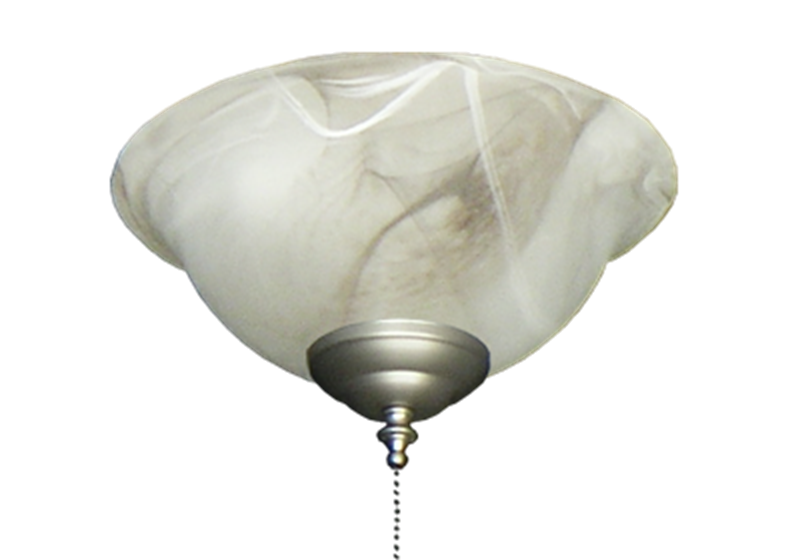 131 Glass Bowl Light in Mocha Scavo