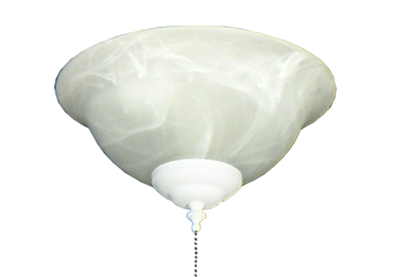 130 Glass Bowl Light in White Scavo