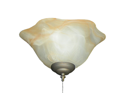142 Scalloped Glass Bowl Light in Autumn Scavo