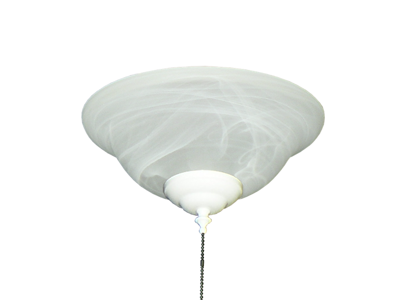 176 Basic Glass Bowl Light in Alabaster