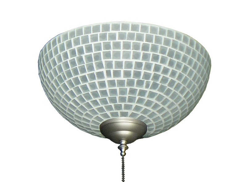 2265 Frost Tile Hand-Made Specialty Glass Bowl Light
