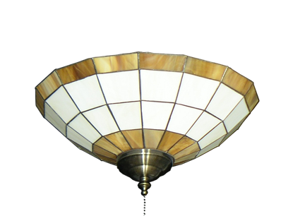 183 Caramel/Bone Tiffany Glass Specialty Bowl Light