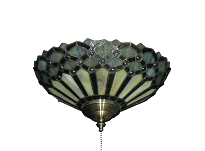 194 Peacock Tiffany Glass Specialty Bowl Light