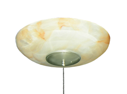 171 Large Bowl Light in Autumn Glass