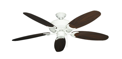 Raindance Pure White with 52" Outdoor Leaf Oil Rubbed Bronze Blades