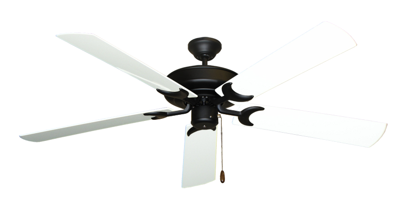 Raindance Ceiling Fan In Matte Black With 60 Outdoor Pure