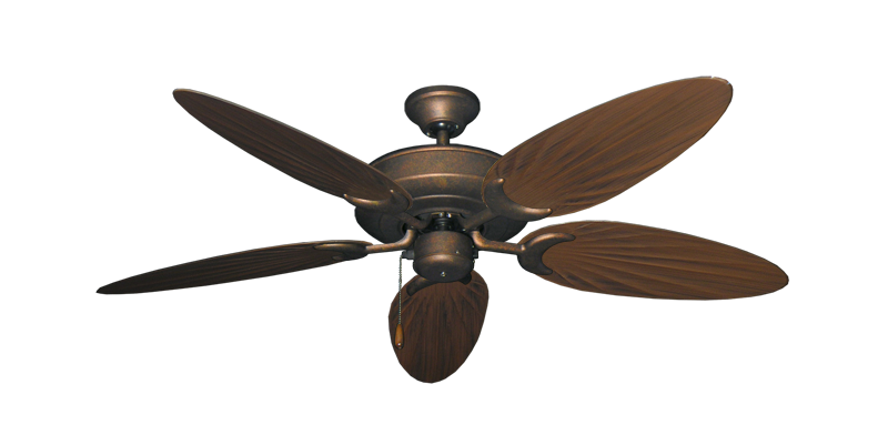 Picture of Raindance Burnished Copper with 52" Outdoor Palm Oil Rubbed Bronze Blades