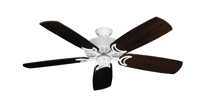 Dixie Belle Ceiling Fan In Pure White With 52 Series 425 Arbor