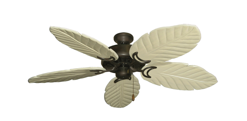 Dixie Belle Oil Rubbed Bronze with 52" Series 125 Arbor Whitewash Blades