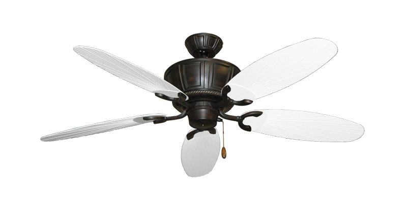 Centurion Oil Rubbed Bronze with 52" Outdoor Leaf Pure White Blades