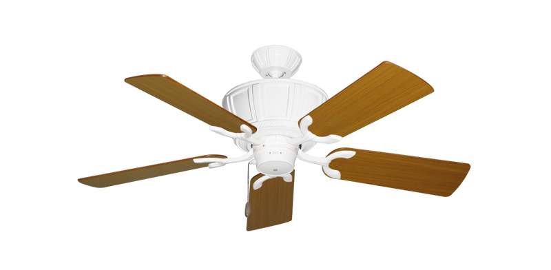 Centurion Pure White with 44" Teak Blades