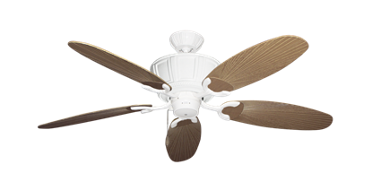 Centurion Pure White with 52" Outdoor Leaf Tan Blades