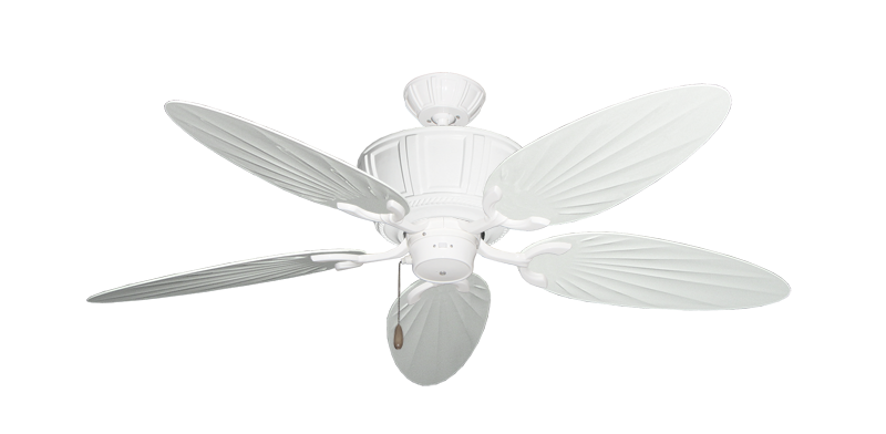 Centurion Pure White with 52" Outdoor Palm Pure White Blades