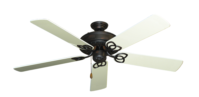 Renaissance Oil Rubbed Bronze with 56" Antique White Gloss Blades