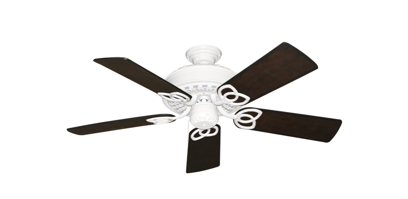 Renaissance Pure White with 44" Distressed Walnut Blades