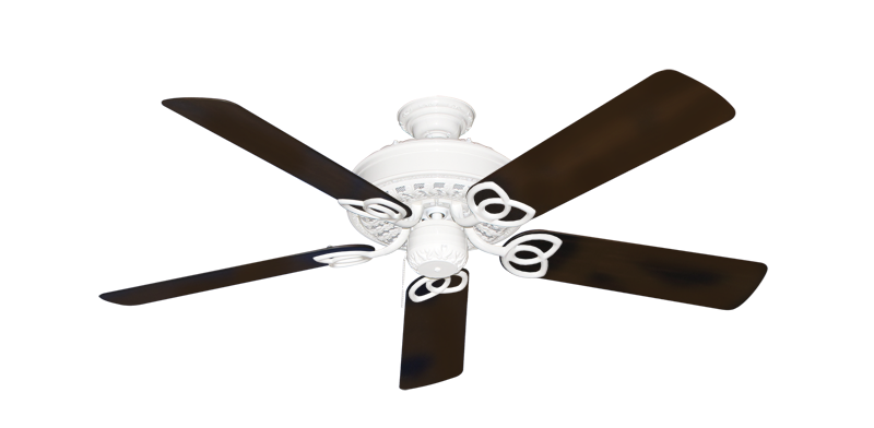 Renaissance Pure White with 52" Outdoor Oil Rubbed Bronze Blades