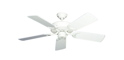 Patio Fan Pure White with 44" Pure White Gloss Blades