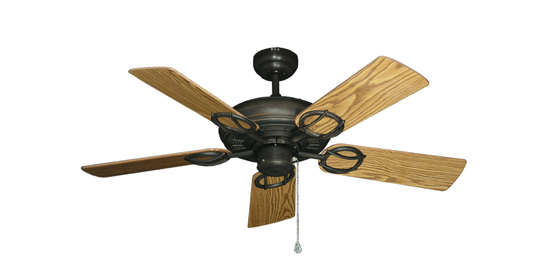 Trinidad Oil Rubbed Bronze with 44" Oak Gloss Blades