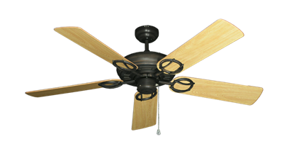 Trinidad Oil Rubbed Bronze with 52" Honey Oak Gloss Blades