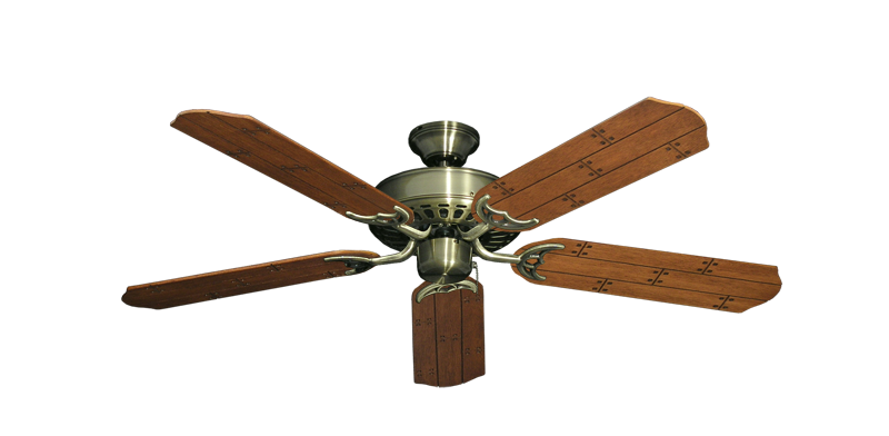 Picture of Bimini Breeze V Antique Brass with 52" Cherry Plank Blades
