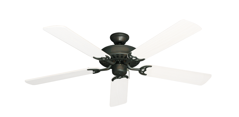 Bimini Breeze V Oil Rubbed Bronze with 52" Outdoor Pure White Blades