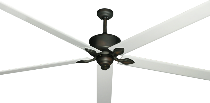 Picture of Hercules Oil Rubbed Bronze with 96" Aluminum Pure White Blades