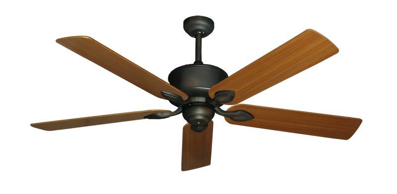 Hercules Ceiling Fan In Oil Rubbed Bronze With 56 Teak