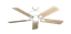 Tiara Pure White with 52" Bleached Oak Blades