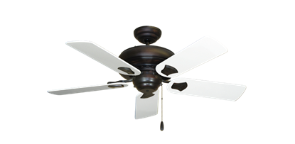 Tiara Oil Rubbed Bronze with 44" Pure White Blades