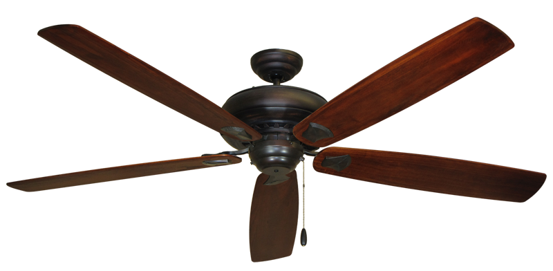 Tiara Oil Rubbed Bronze with 72" Series 750 Arbor Cherrywood Blades