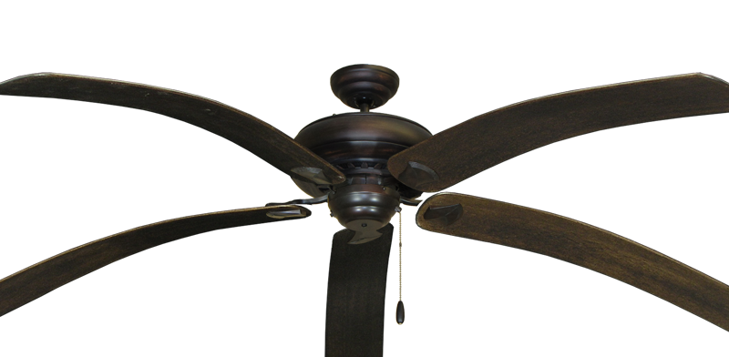 Picture of Tiara Oil Rubbed Bronze with 80" Bahama Bent Walnut Blades