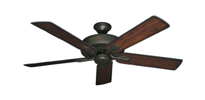 Meridian Oil Rubbed Bronze with 52" Burnt Cherry Blades