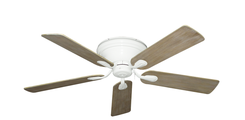 Stratus Ceiling Fan In Pure White With 52 Driftwood Blades