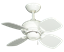 26" Mini Breeze Ceiling Fan in Pure White