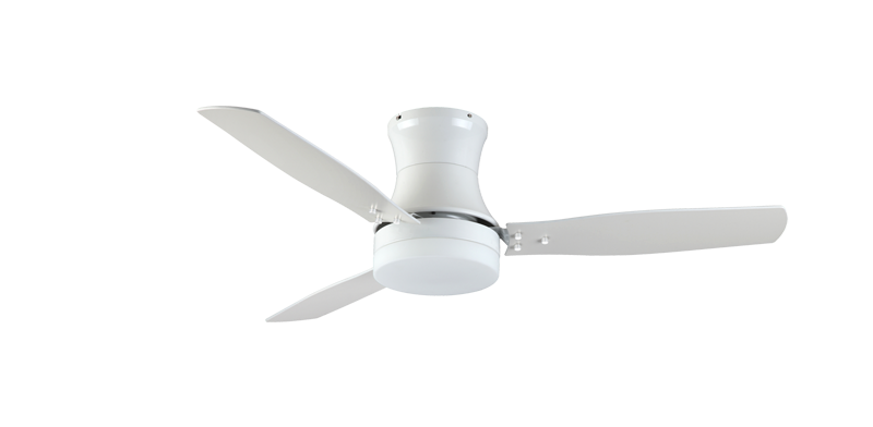 Modernaire 52" Pure White Ceiling Fan and Light