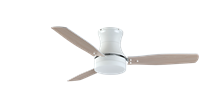 Modernaire 52" Pure White Ceiling Fan and Light