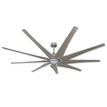 Liberator 82 in. WiFi Enabled Indoor/Outdoor Brushed Nickel Ceiling Fan With 18W LED Array Light