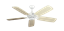 Coastal Air Pure White with 52" Series 425 Arbor Whitewash Blades