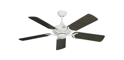 Coastal Air Pure White with 44" Outdoor Oil Rubbed Bronze Blades