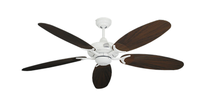 Coastal Air Pure White with 52" Outdoor Leaf Oil Rubbed Bronze Blades