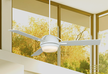 Enterprise 52 in. Pure White Ceiling Fan with Light