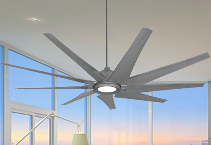 Liberator 82 In Indoor Outdoor Brushed, Large Ceiling Fans