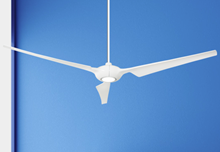 Ion 76 in. Indoor/Outdoor Pure White Ceiling Fan with 15W LED Light and Remote Control