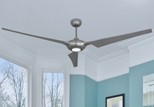Ion 76 in. WiFi Enabled Indoor/Outdoor Brushed Nickel Ceiling Fan with 15W LED Light and Remote Control